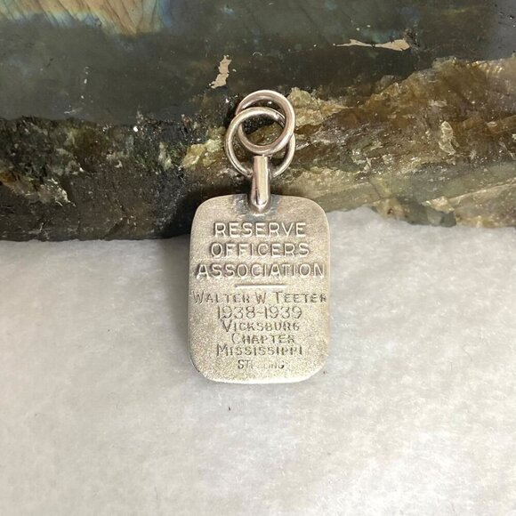 VTG Sterling Silver US Military Reserve Officer Association Charm Mississippi - Picture 5 of 16